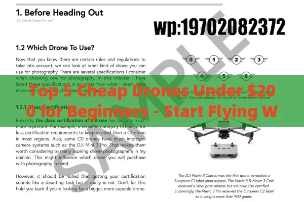 Top 5 Cheap Drones Under $200 for Beginners - Start Flying Without Breaking the Bank