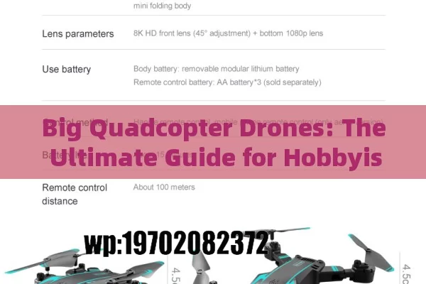 Big Quadcopter Drones: The Ultimate Guide for Hobbyists and Professionals